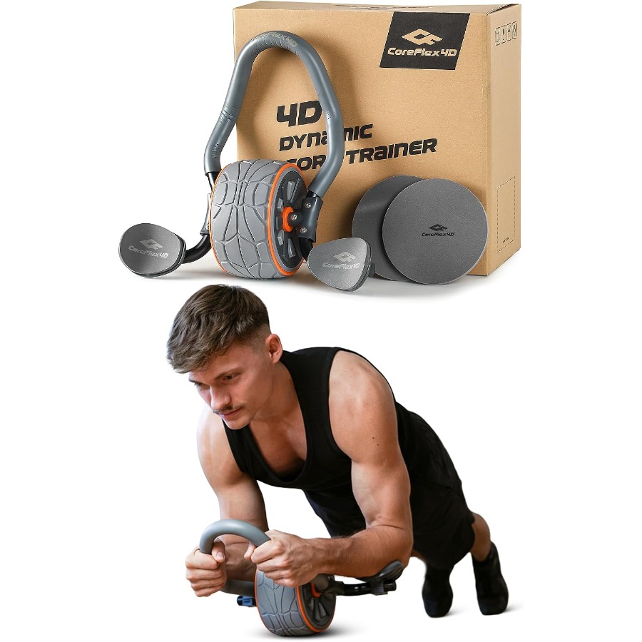 Ab Roller Wheel With Elbow Support - Rueda abdominal CoreFlex4D con soporte para