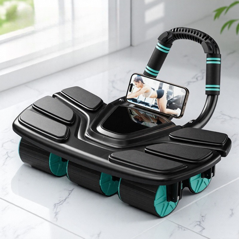 Ab Roller Wheel With Elbow Support - Rueda Abdominal de Seis Ruedas con